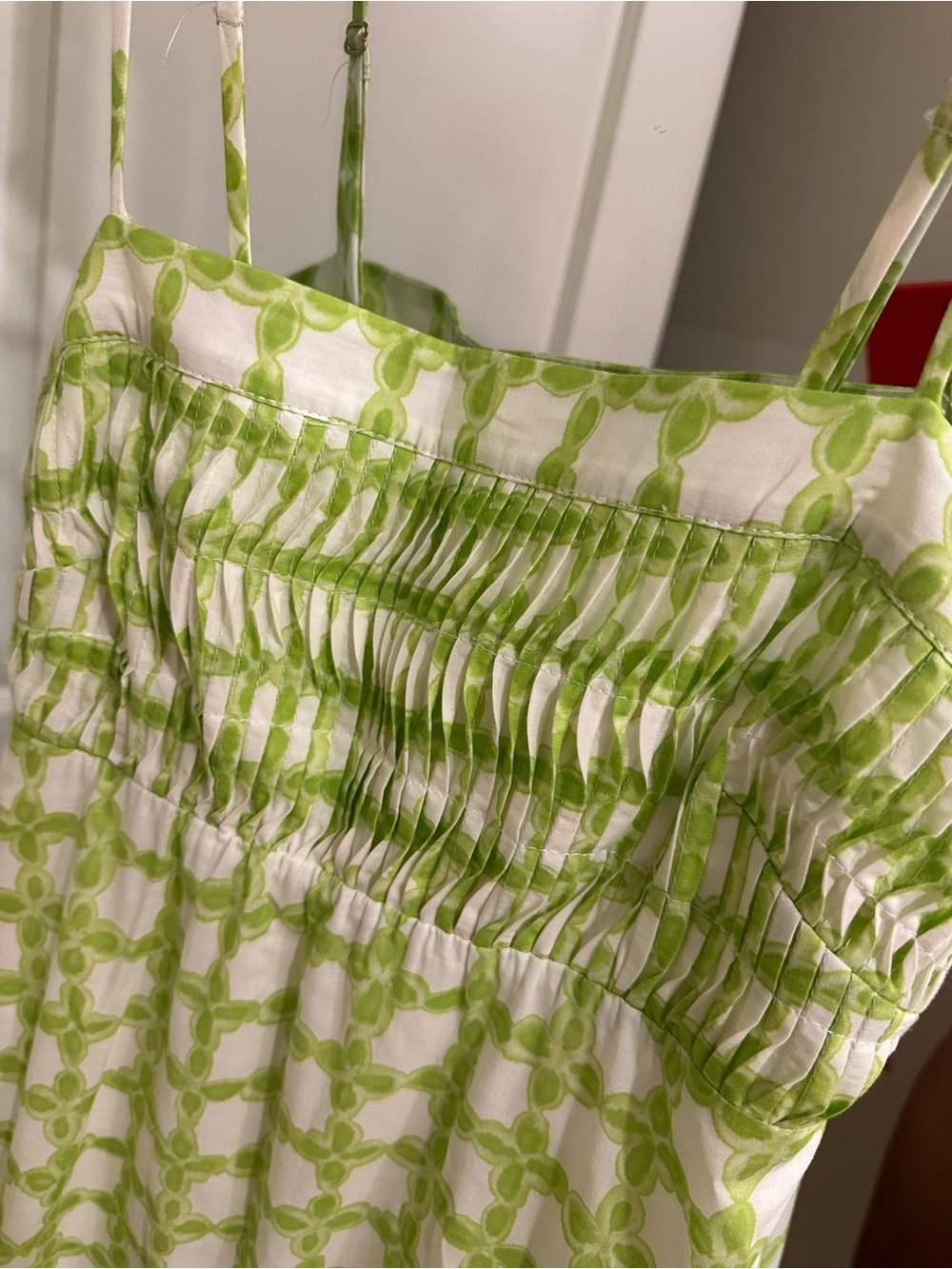 Studio Lime Green Gingham Maxi Dress - Picture 6 of 13